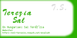 terezia sal business card